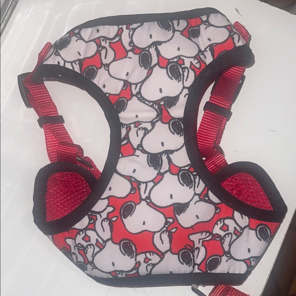 Peanuts Red and Black Snoopy Harness